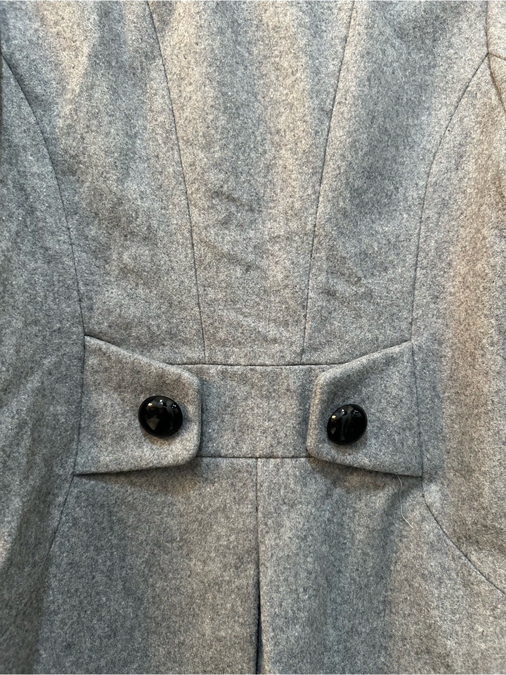 M. Julian Gray Double Breasted Women’s Pea Coat Size Large - Picture 10 of 11